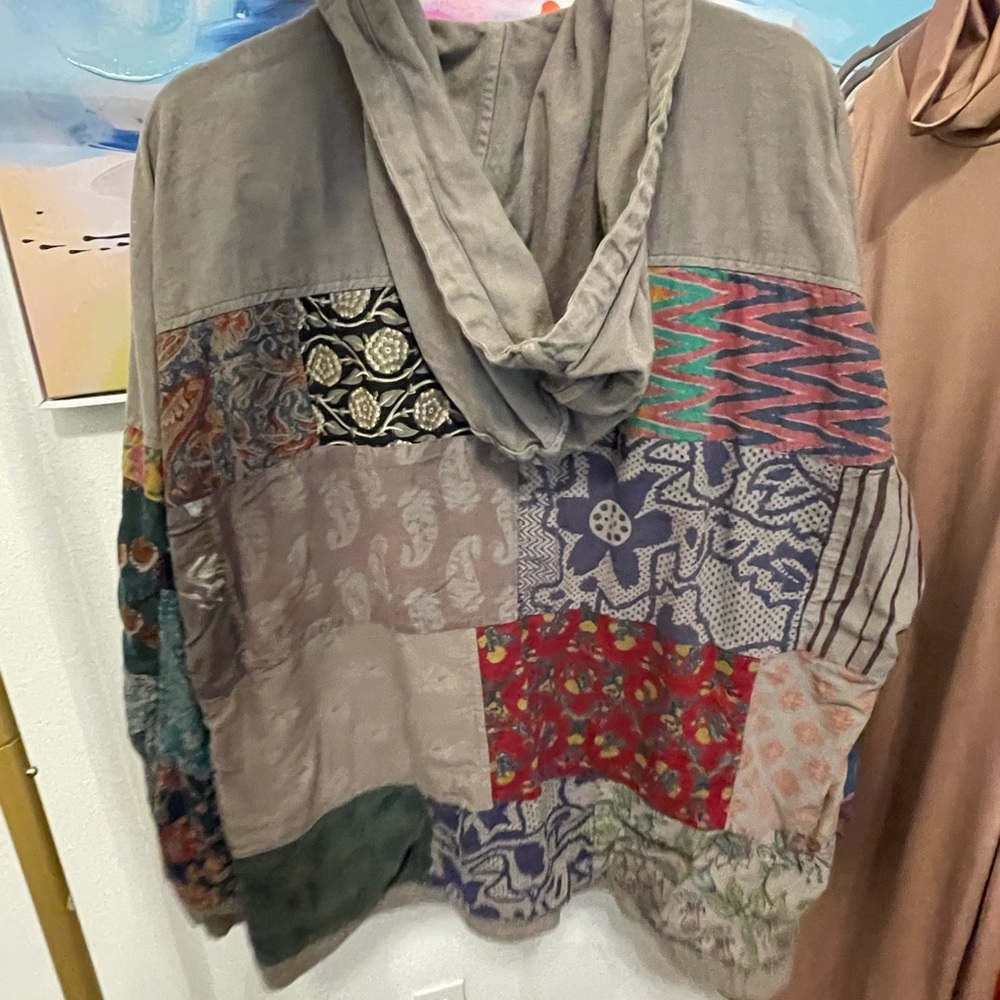 EARTHBOUND Gray Utility Jacket with Multicolor Sl… - image 4